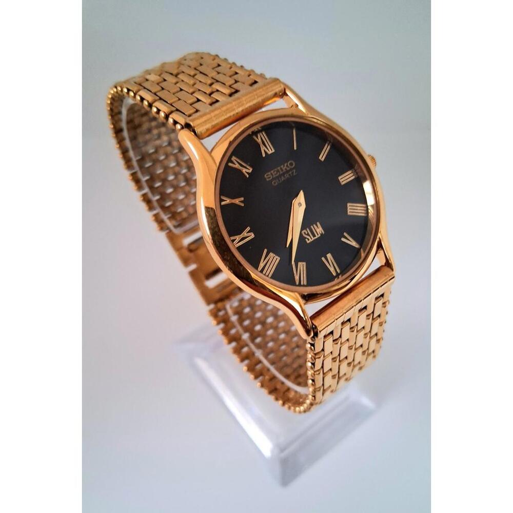 Seiko Super Slim‎ Men's Vintage Stainless Steel Watch RARE